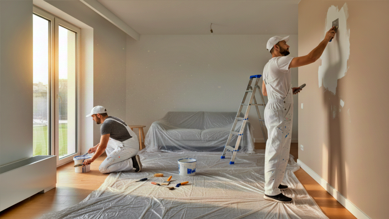 Ausbesserungs- und Spachtelarbeiten