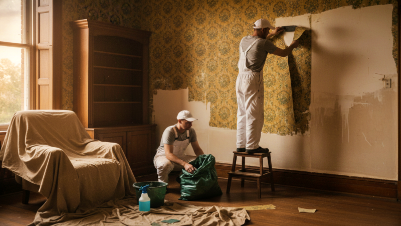 Entfernen alter Tapeten – Sauber, schnell und ohne Rückstände