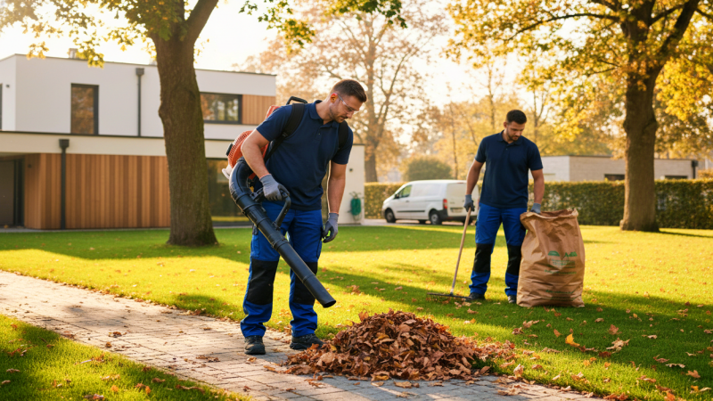 Laubbeseitigung – Für Ordnung
